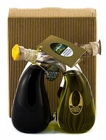 Набор Интреччио (оливковое масло Extra Virgin и бальзамический уксус из Модены), Sant'Agata d'Oneglia, 100 мл + 100 мл