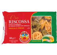 Макаронные изделия двухцветные со шпинатом Палья е Фьено №86 Riscossa, 500 г